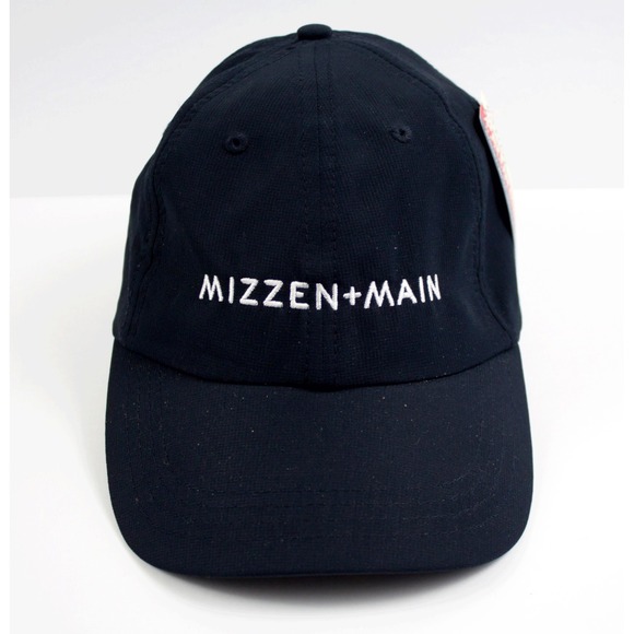 Mizzen + Main Ouray Adjustable Embroidered Blue Strapback Golf Cap Hat - Picture 1 of 5